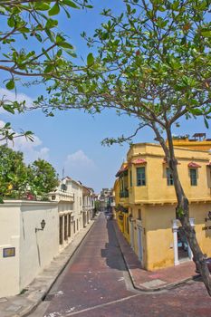 Cartagena, Old city street view, Colombia, South America