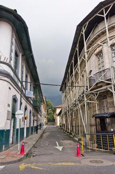 Bogota, Old city street view, Colombia, South America