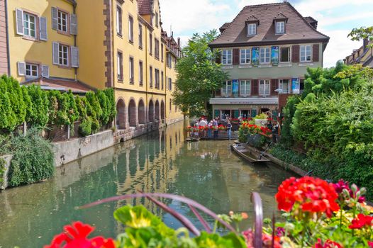 Colmar, Old city canal view, France