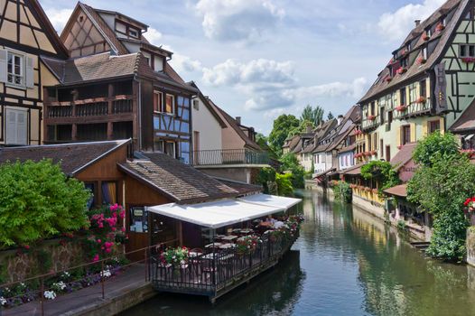 Colmar, Old city canal view, France