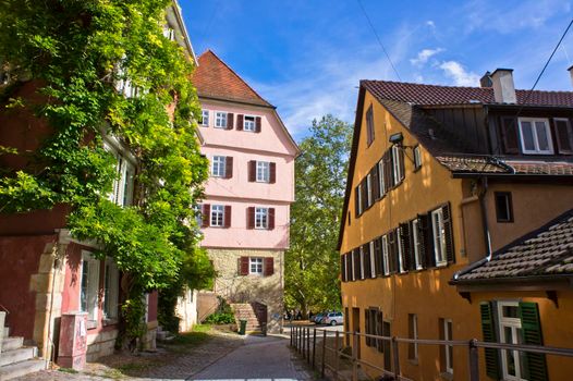 Tübingen, Old city street view, Germany