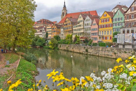 Tübingen, Old city view by the river, Germany