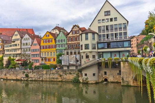 Tübingen, Old city view by the river, Germany