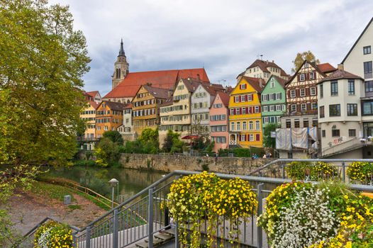 Tübingen, Old city view by the river, Germany