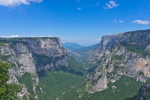 Vikos Gorge panoramic view, Epirus, Greece, Europe