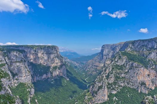 Vikos Gorge panoramic view, Epirus, Greece, Europe