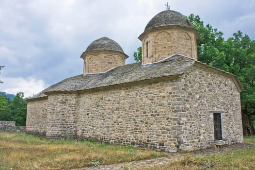 Agios Nikolaos, Traditional Church,  Typical Stone church Epirus, Ioannina, Greece