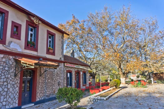 Kalavrita, Old city street view, Greece, Europe