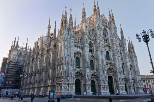 Milano, Old city street view, Italy, Europe