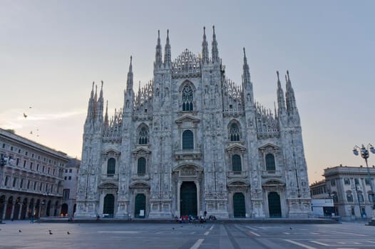 Milano, Old city street view, Italy, Europe