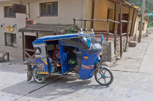 Sacred Valley, Traditional mototaxi Peru, South America