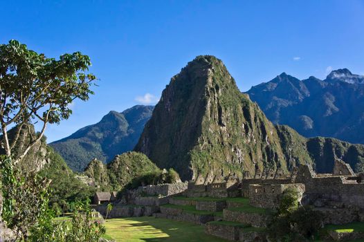 Machu Picchu on a sunny day, Peru, South America