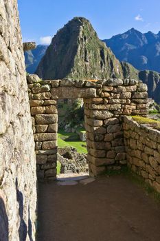 Machu Picchu on a sunny day, Peru, South America