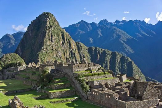 Machu Picchu on a sunny day, Peru, South America