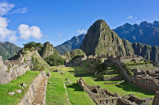 Machu Picchu on a sunny day, Peru, South America