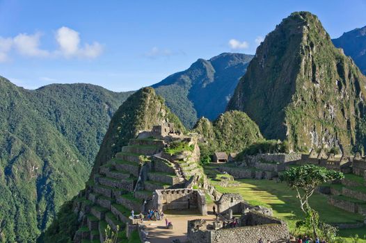 Machu Picchu on a sunny day, Peru, South America