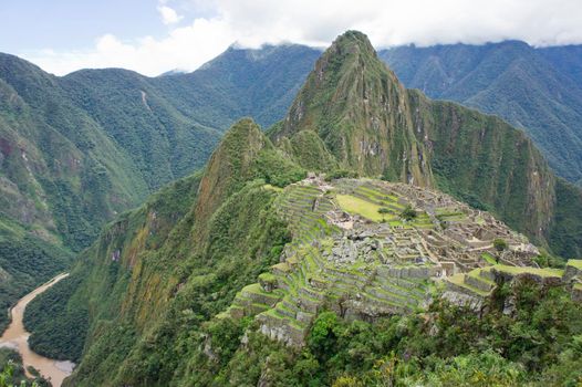 Machu Picchu on a sunny day, Peru, South America