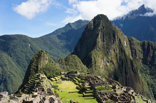 Machu Picchu on a sunny day, Peru, South America