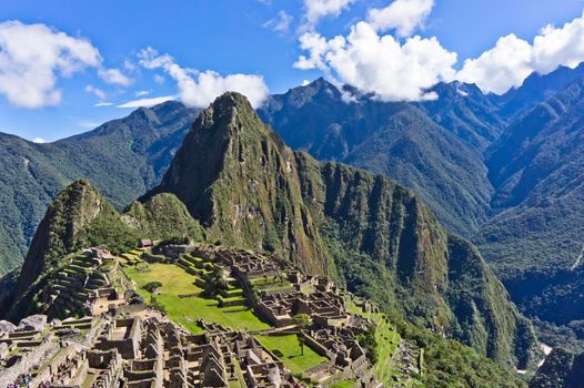 Machu Picchu on a sunny day, Peru, South America