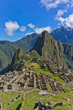 Machu Picchu on a sunny day, Peru, South America