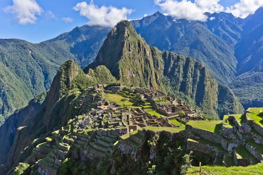 Machu Picchu on a sunny day, Peru, South America