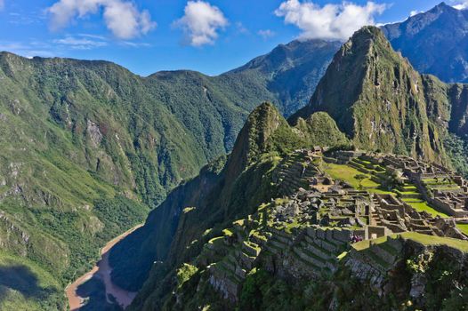 Machu Picchu on a sunny day, Peru, South America