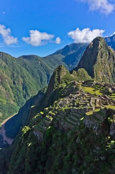 Machu Picchu on a sunny day, Peru, South America