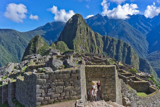 Machu Picchu on a sunny day, Peru, South America