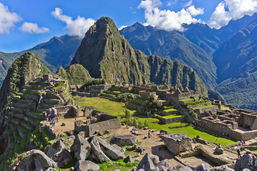 Machu Picchu on a sunny day, Peru, South America