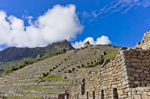 Machu Picchu on a sunny day, Peru, South America