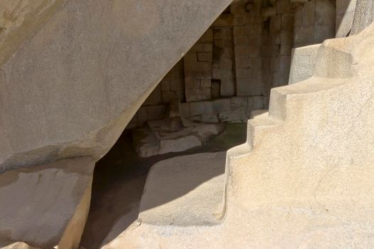 Temple of the Sun at Machu Picchu, Peru, South America