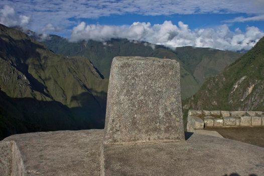 Altar, Intihuatana  Urubamba, Machu Picchu, Peru, South America