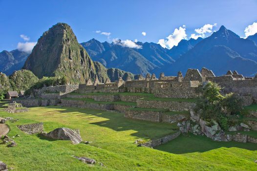 Machu Picchu on a sunny day, Peru, South America