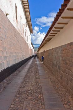 Cuzco, Old city street view, Peru, South America