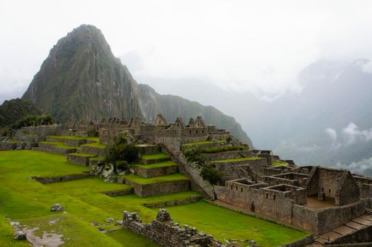 Machu Picchu, Cloudy day, Peru, South America