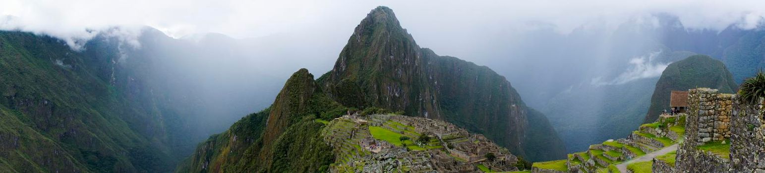 Machu Picchu, Cloudy day, Peru, South America