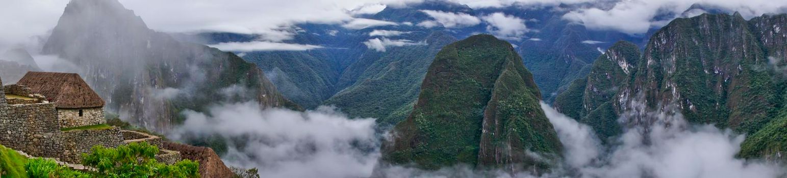 Machu Picchu, Cloudy day, Peru, South America