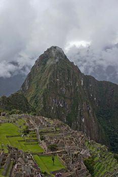 Machu Picchu, Cloudy day, Peru, South America