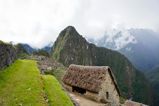 Machu Picchu, Cloudy day, Peru, South America