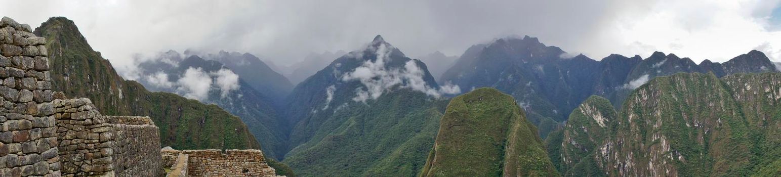 Machu Picchu, Cloudy day, Peru, South America