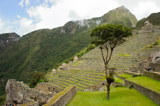 Machu Picchu, Cloudy day, Peru, South America