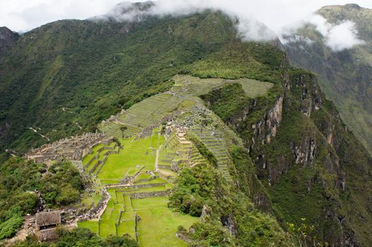 Machu Picchu, Cloudy day, Peru, South America