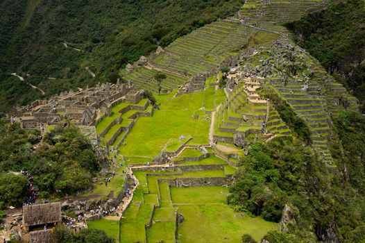 Machu Picchu, Cloudy day, Peru, South America