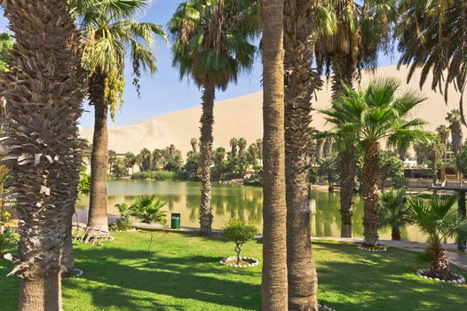 Huacachina oasis, Ica, Peru, South America