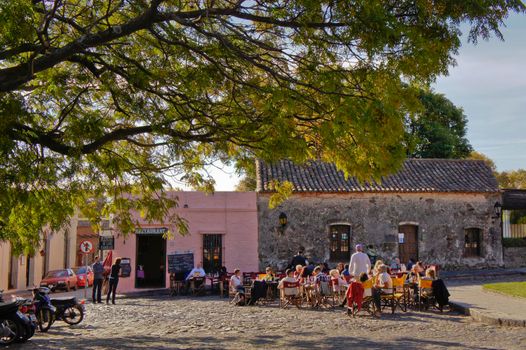 Colonia del Sacramento, Old city street view, Uruguay, South America