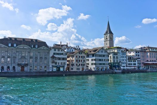 Zurich, Old city view by the lake, Switzerland, Europe