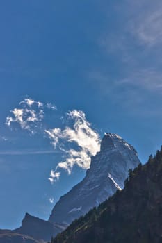 Zermatt, Matterhorn, Natural landscape in Alps, Switzerland, Europe