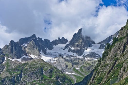 Susten Pass, Natural landscape in Alps, Switzerland, Europe