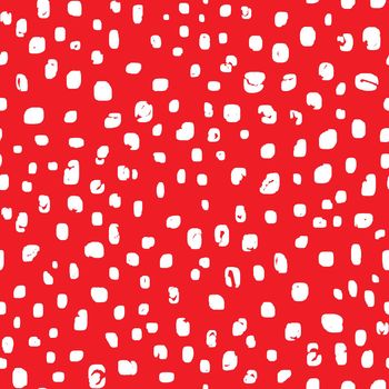 Abstract modern leopard seamless pattern. Animals trendy background. Red and white decorative vector stock illustration for print, card, postcard, fabric, textile. Modern ornament of stylized skin.