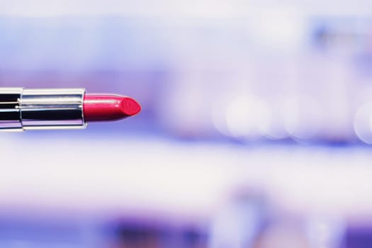 Red lipstick, makeup product and luxury cosmetic brand